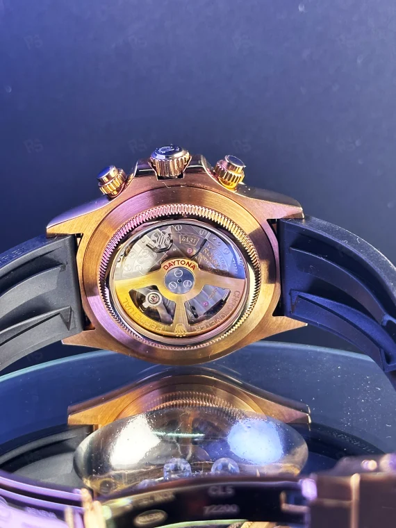Rolex Daytona Oysterflex – Açık Mekanizmalı Rose Gold & Şampanya Kadran
