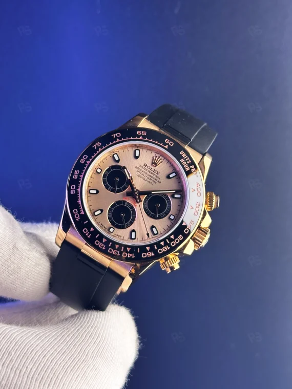 Rolex Daytona Oysterflex – Açık Mekanizmalı Rose Gold & Şampanya Kadran