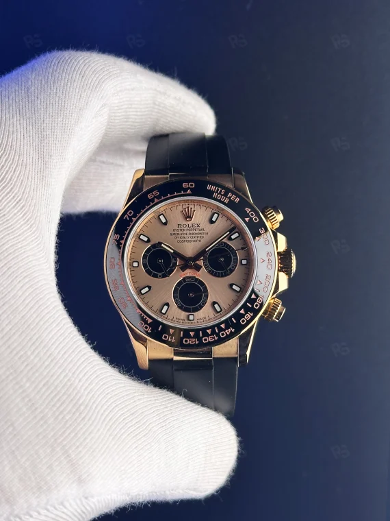 Rolex Daytona Oysterflex – Açık Mekanizmalı Rose Gold & Şampanya Kadran