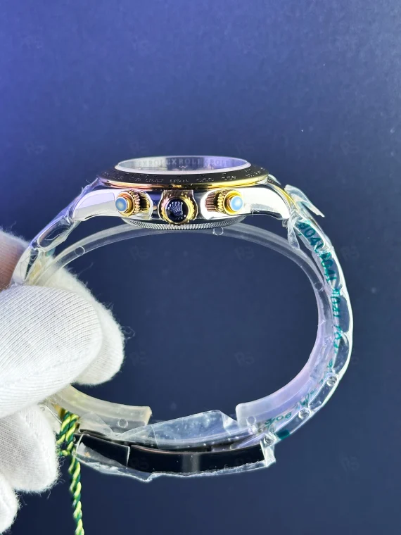 Rolex Daytona Siyah Taşlı – İki Ton Kasa | Özel Seri Spor Lüks