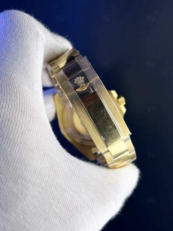 Rolex Submariner mavi kadran altın kasa otomatik erkek saat