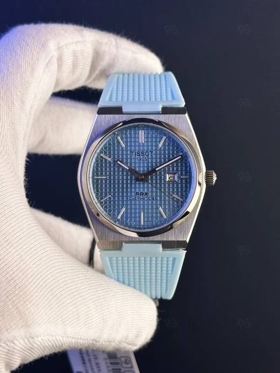 Tissot PRX Ice Blue – Powermatic 80 Otomatik Mekanizma | Mavi Kayış
