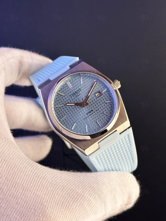 Tissot PRX Ice Blue – Powermatic 80 Otomatik Mekanizma | Mavi Kayış