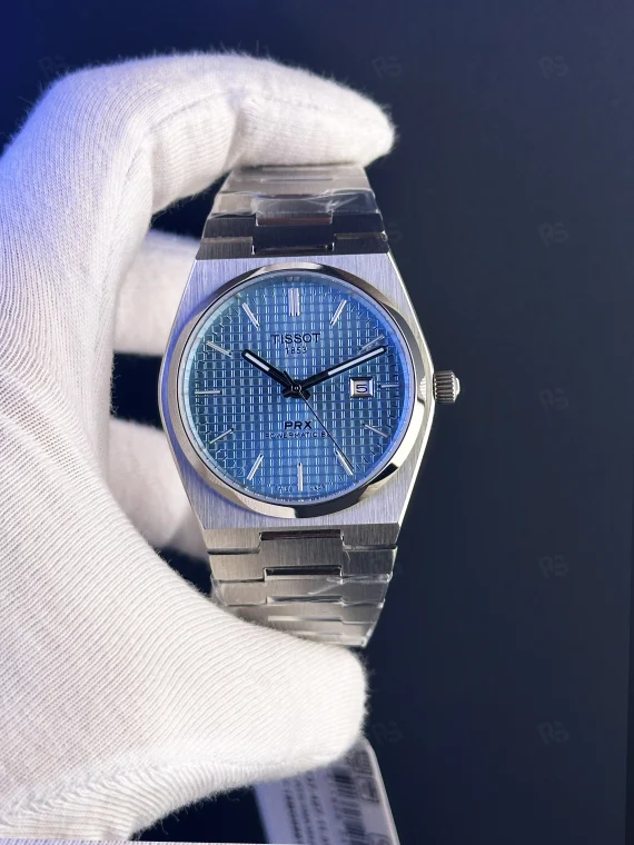 Tissot PRX Ice Blue Çelik – Powermatic 80 Otomatik Saat | Premium Kalite