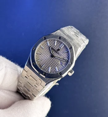 Audemars Piguet Royal Oak Kadın Quartz Saat – Gümüş Renk gri kadran