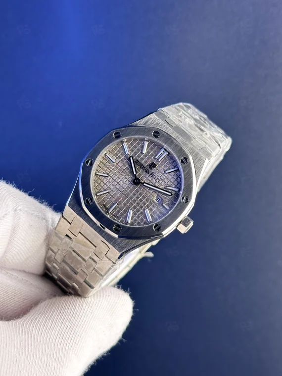 Audemars Piguet Royal Oak Kadın Quartz Saat – Gümüş Renk gri kadran