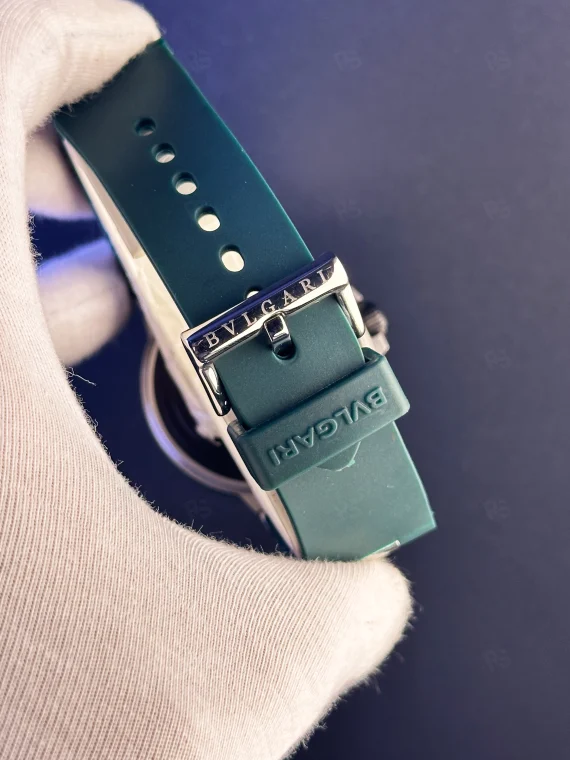 Bvlgari Aluminium GMT Erkek Saat – Yeşil Bezel & Siyah Kadran