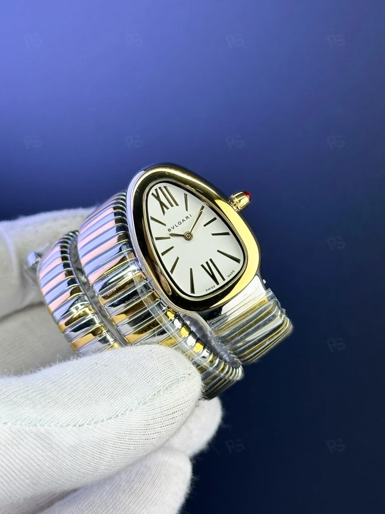 Bvlgari Serpenti Kadın Saati – Beyaz Kadran, Gold Kasa