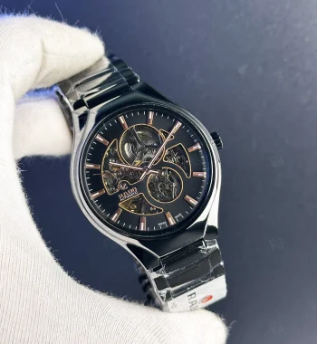 Rado Automatic Erkek Saati – Siyah Skeleton Kadran & Seramik Bilezik