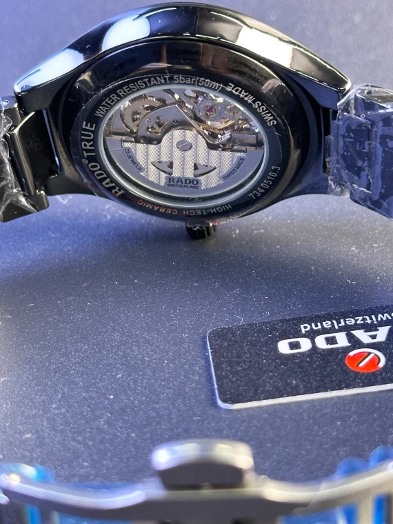 Rado Automatic Erkek Saati – Siyah Skeleton Kadran & Seramik Bilezik