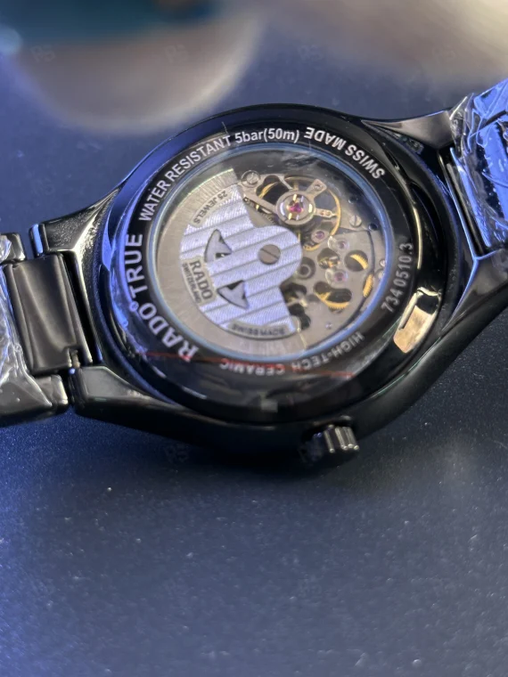 Rado Automatic Erkek Saati – Siyah Skeleton Kadran & Seramik Bilezik