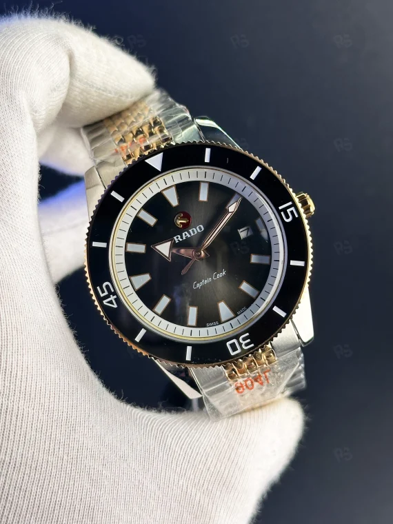 Rado Captain Cook Erkek Saati – Siyah Kadran & Seramik Bezel