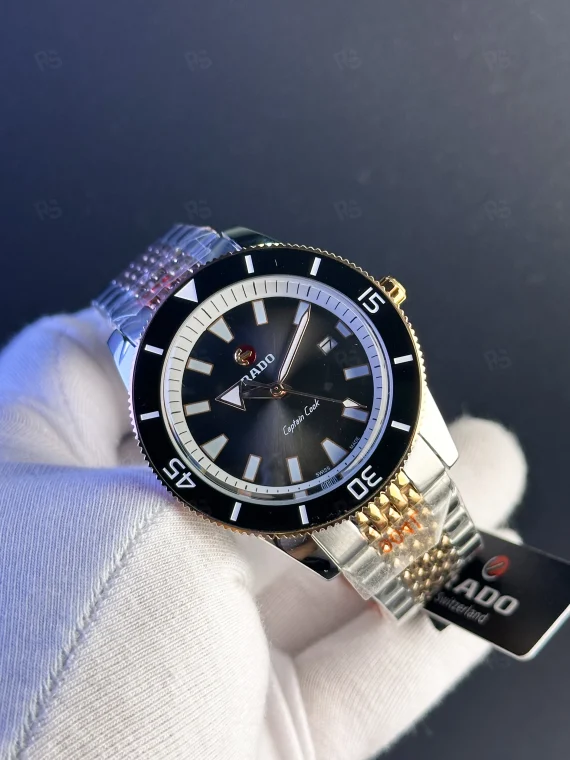Rado Captain Cook Erkek Saati – Siyah Kadran & Seramik Bezel