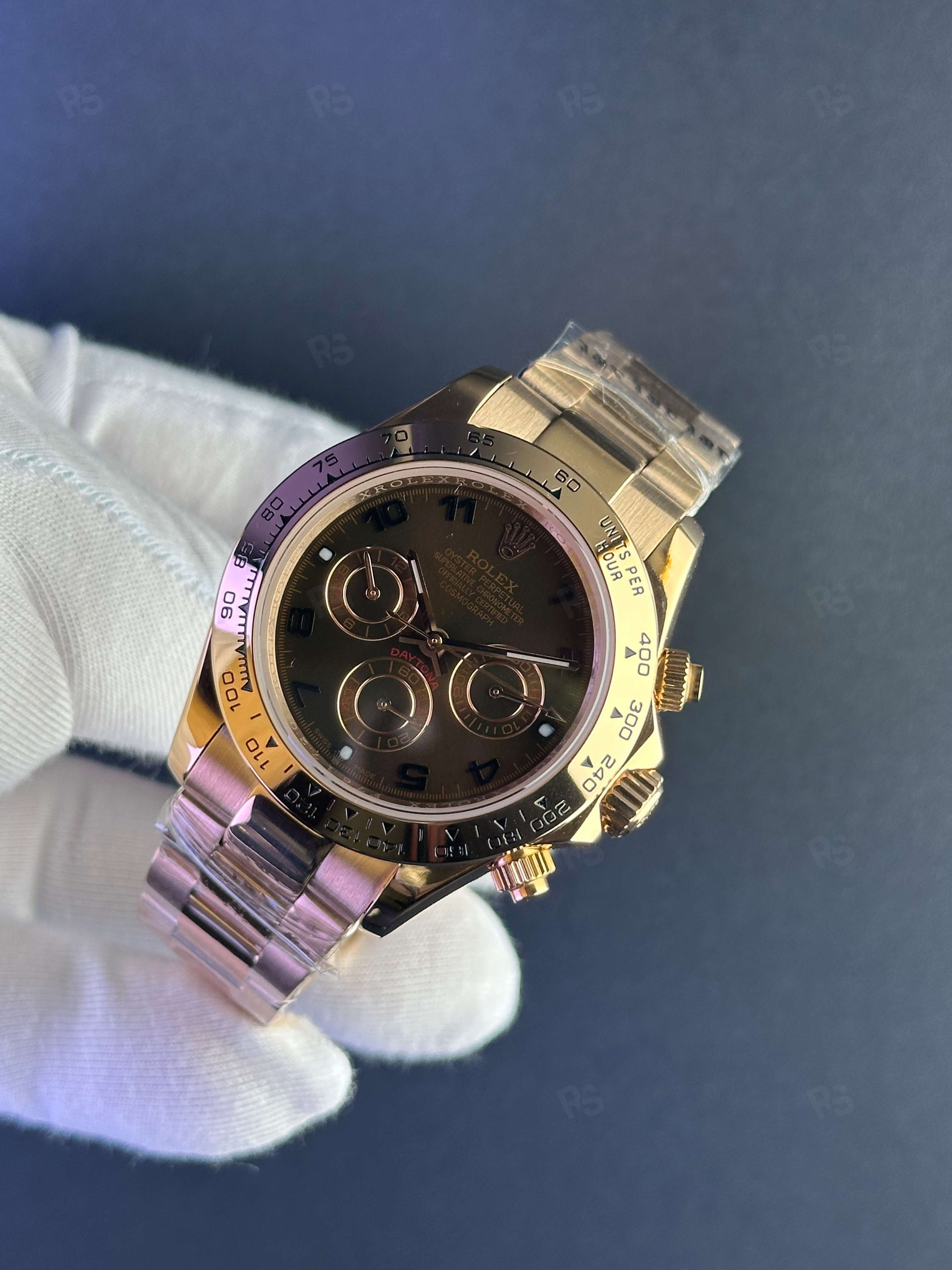 Rolex Daytona Chocolate Arabic Ceramic 116515 Rose Gold (1) Rolex Daytona 116515 erkek saati