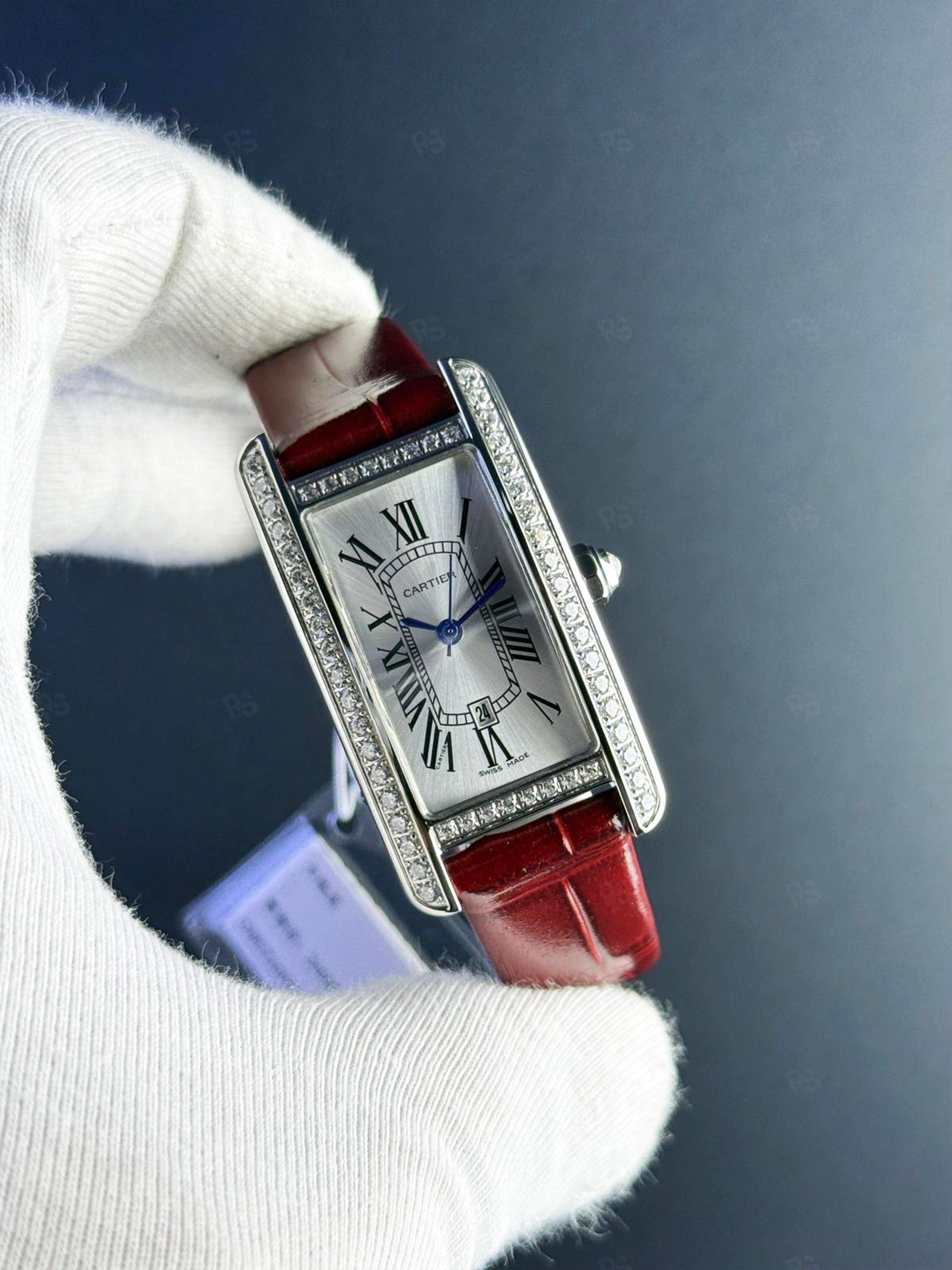 Cartier Tank Américaine Diamond Kadın Quartz A+ Premium (2)