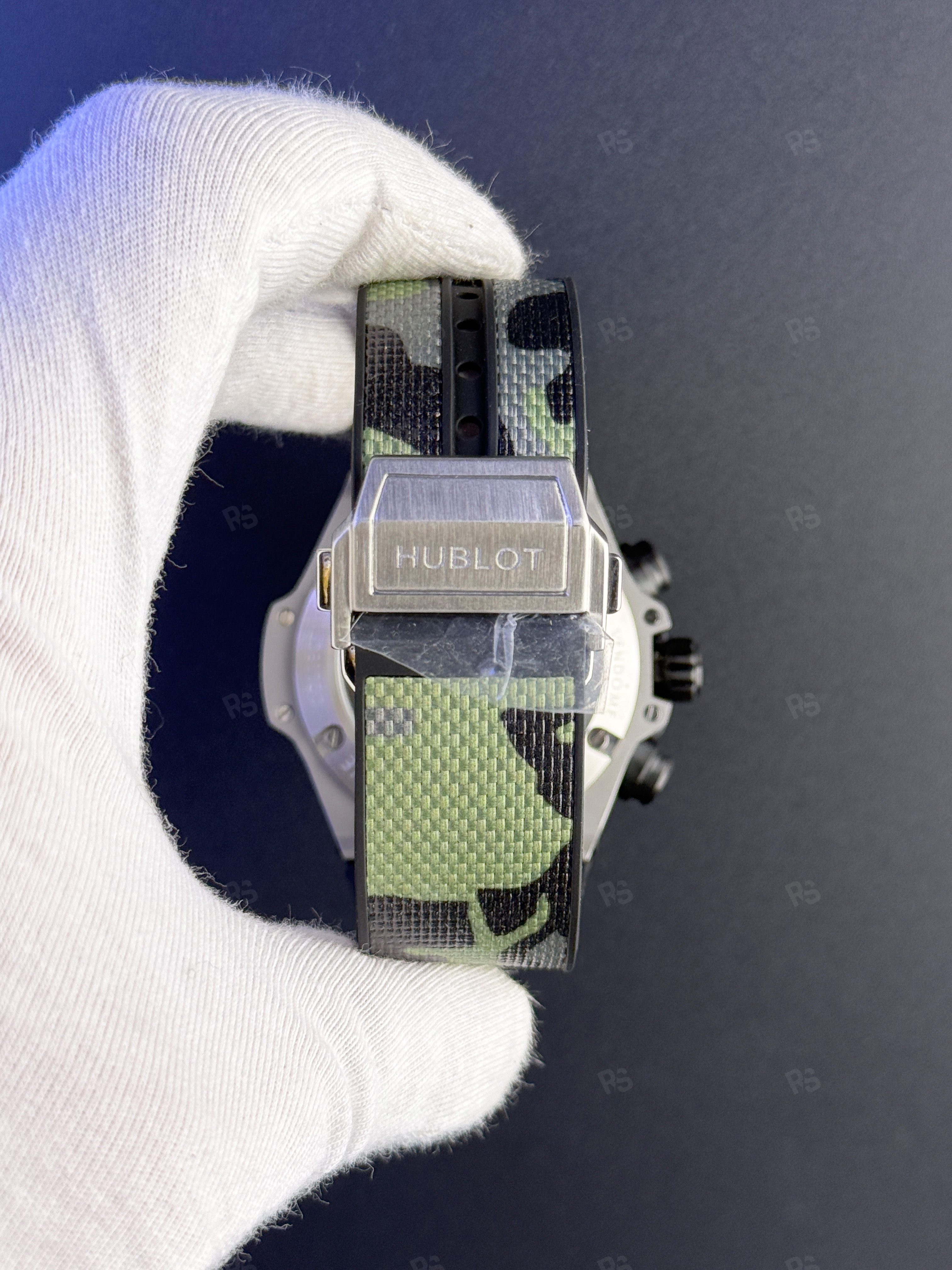 Hublot Big Bang Skeleton Gri Quartz Chronograph Erkek Saat (2)