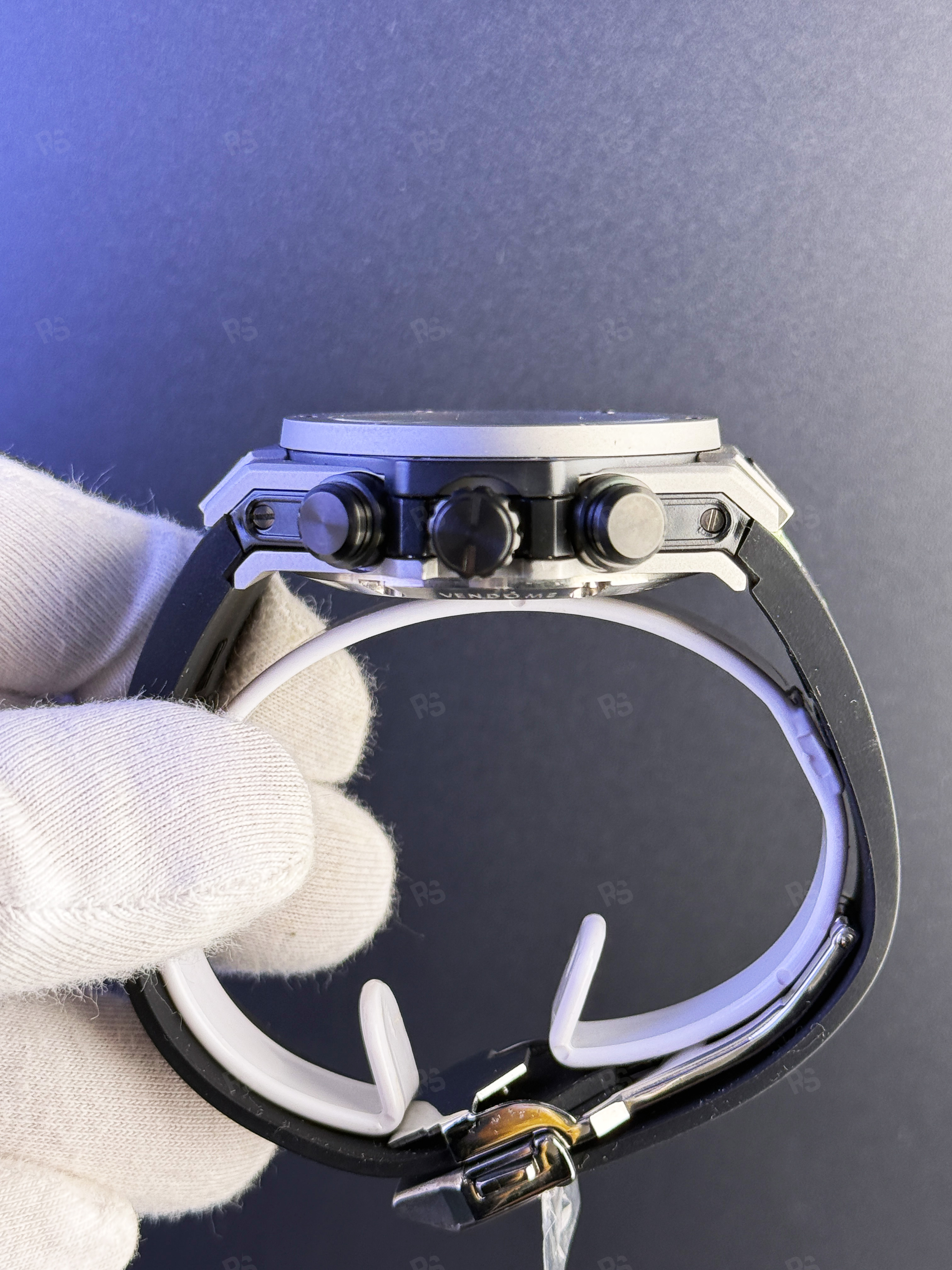 Hublot Big Bang Skeleton Gri Quartz Chronograph Erkek Saat (7)