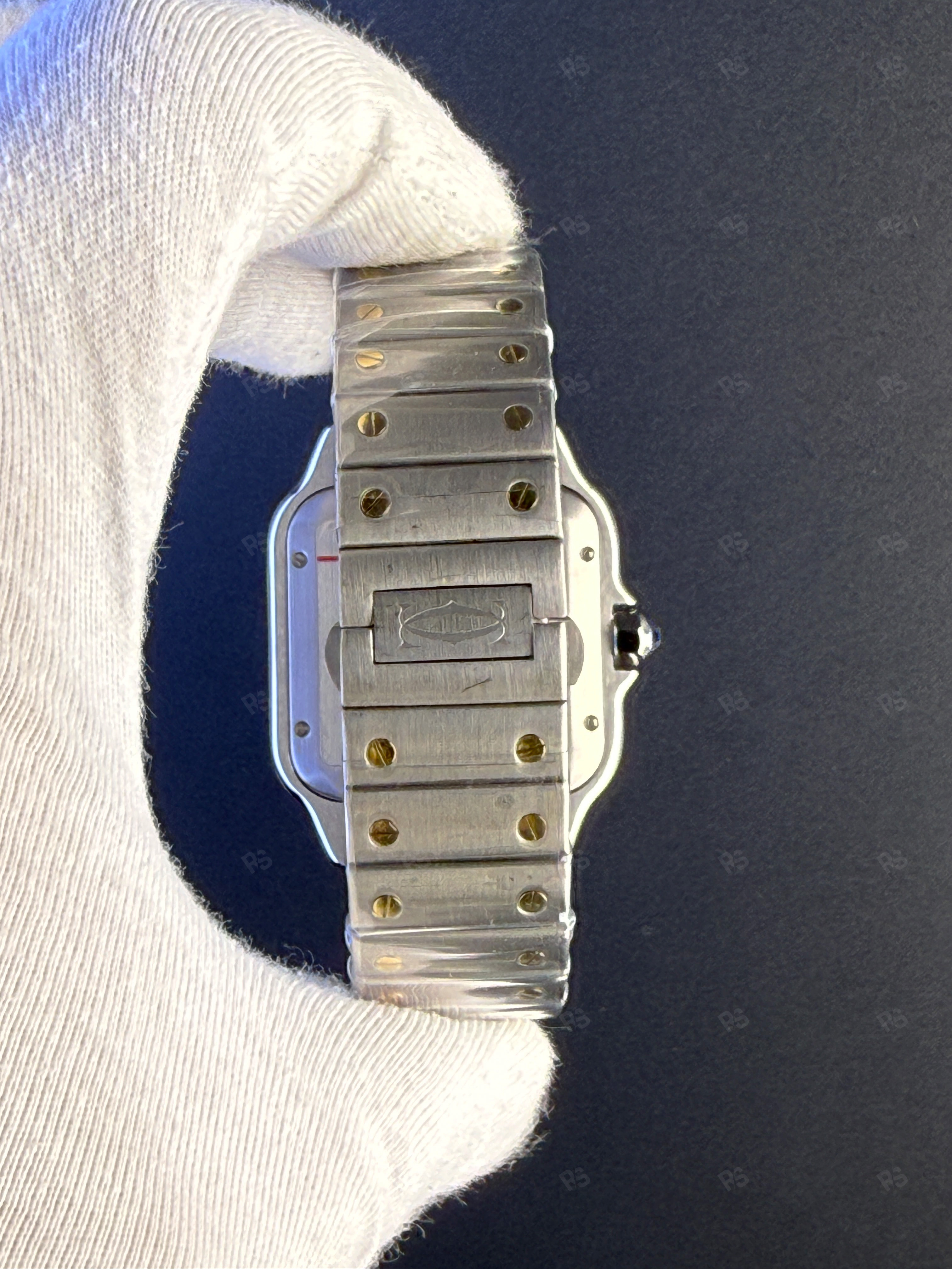 Cartier Santos Erkek Saati 39mm Gümüş Kadran Otomatik – Çelik & Altın Kasa-replikasaat-radikalsaat (2)