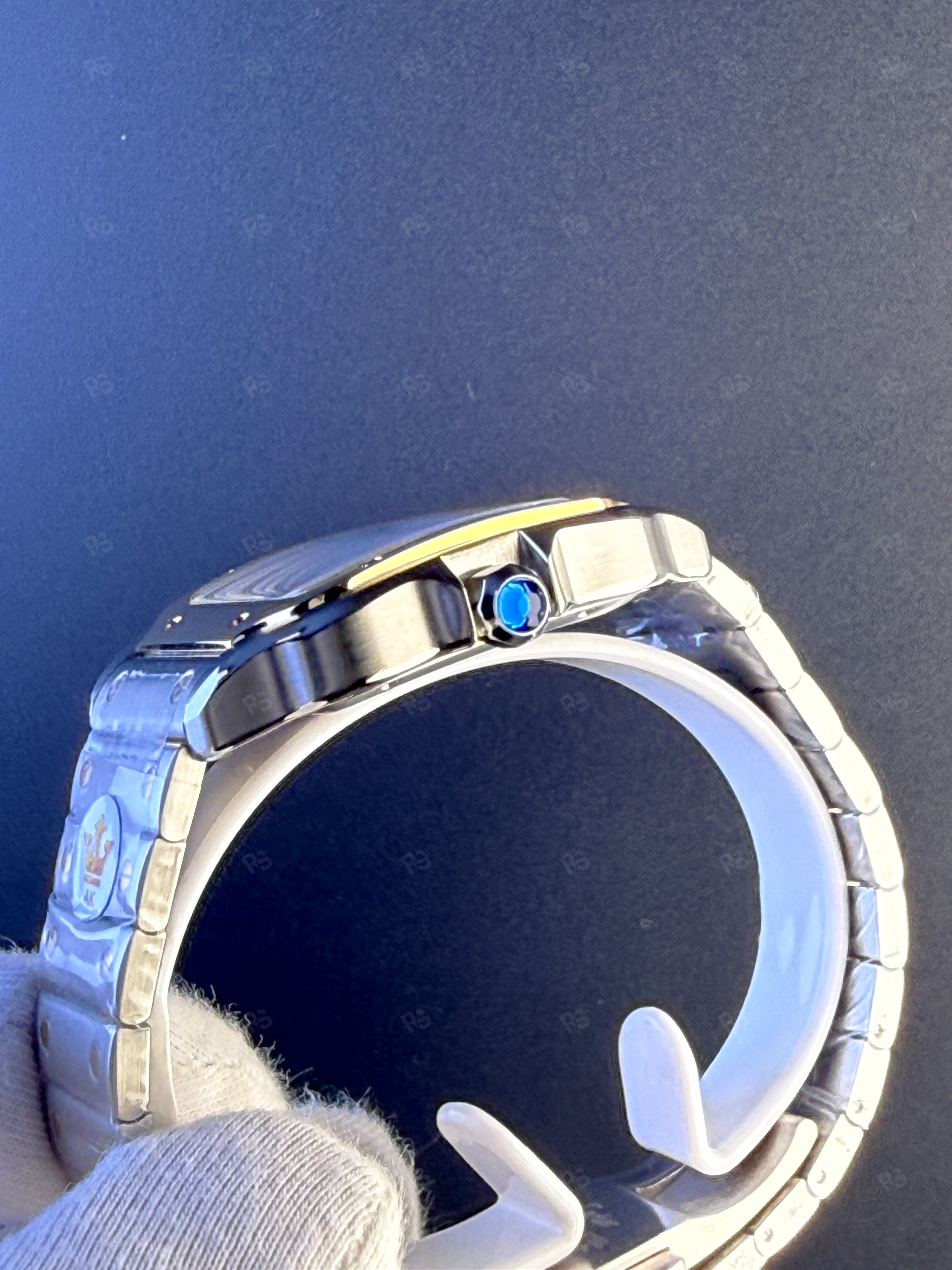 Cartier Santos Erkek Saati 39mm Gümüş Kadran Otomatik – Çelik & Altın Kasa-replikasaat-radikalsaat (3)