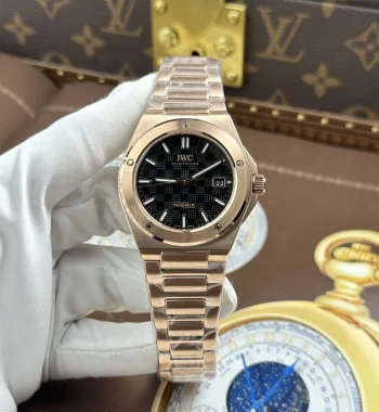 IWC Ingenieur – V7 Factory Super Clone 40mm – Black Dial / Rose Kasa