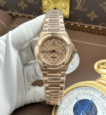 IWC Ingenieur – Rose Gold Case / Swiss Automatic Movement – V7 Factory Super Clone 40mm