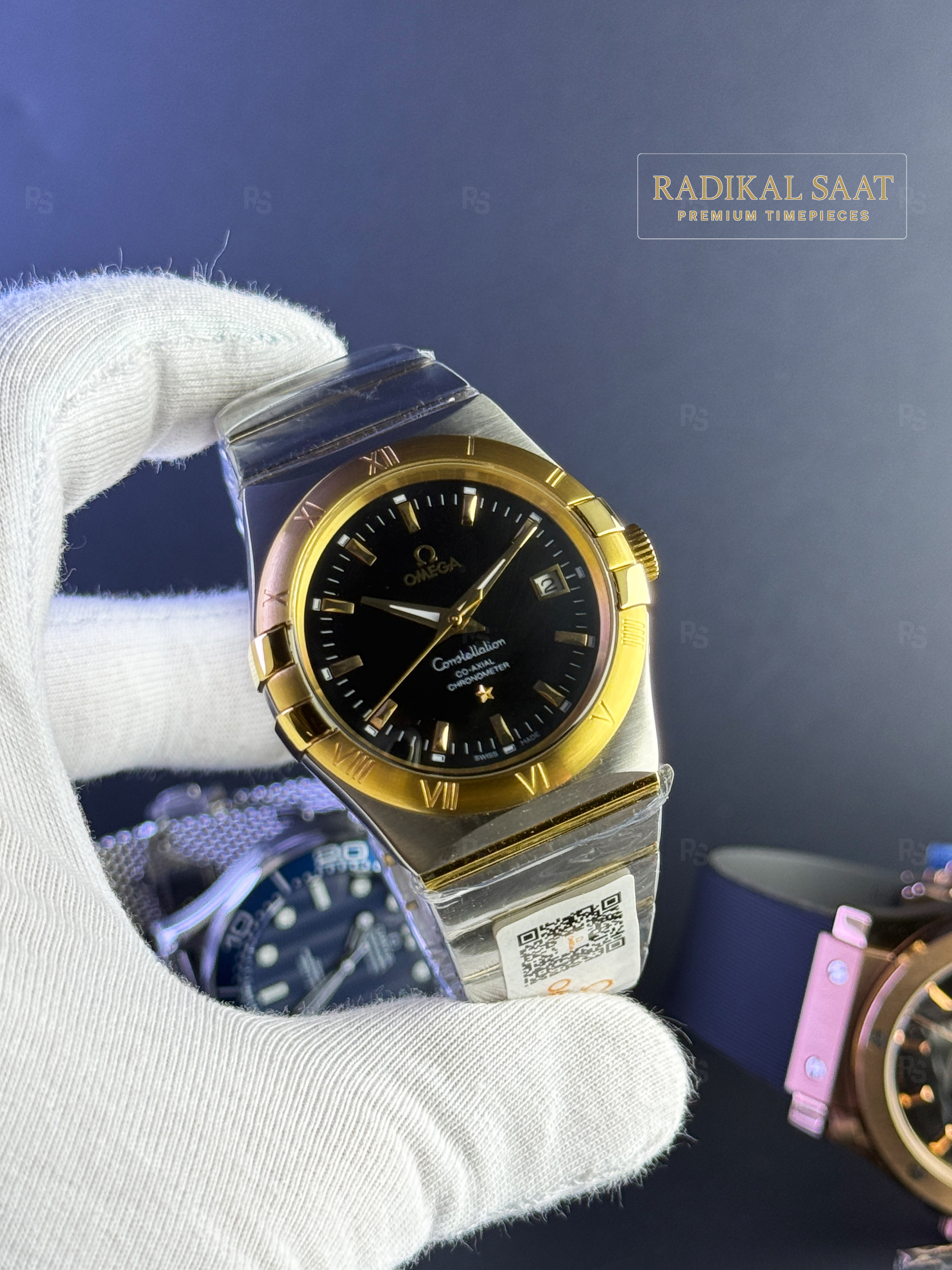 Omega-Constellation-Erkek-Saati-Siyah-Kadran-replika-saat