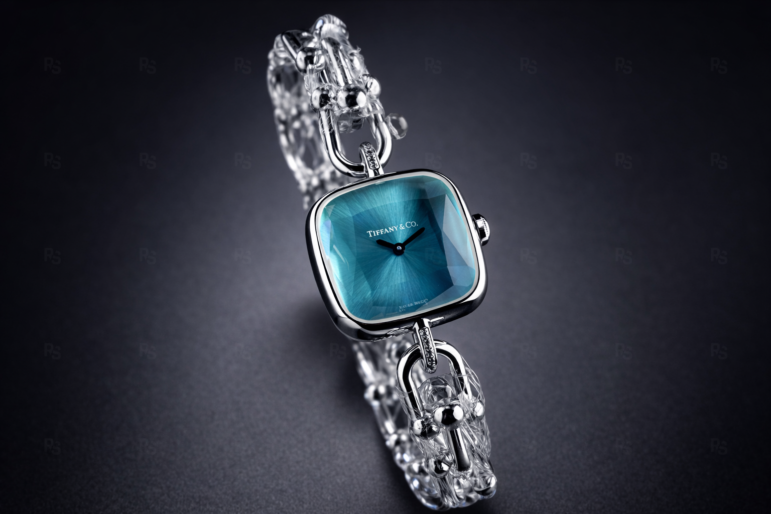 Tiffany & Co. Atlas HardWear Kadın Saati 24mm Mavi Kadran Zincir Kordon-radikalsaat-replikasaat-replika-saat (3)