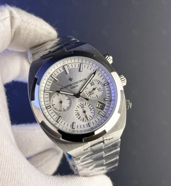Vacheron Constantin Overseas Chronograph Erkek Saati 42.5mm Gümüş Kadran