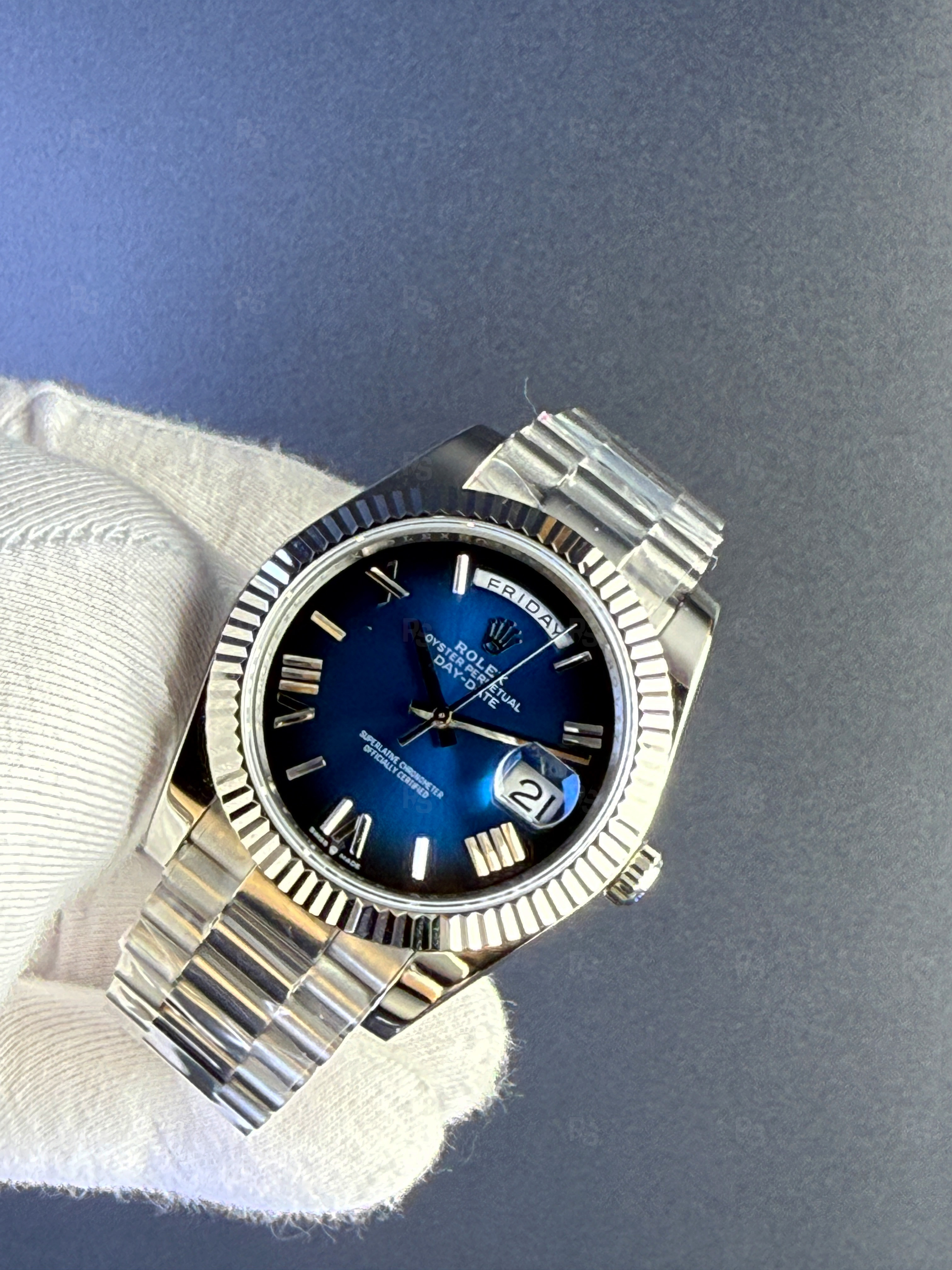 Rolex-Day-Date-40mm-Mavi-Ombre-Kadran-Presidential-Kordon -replikasaat-replika-saat-radikalsaat (1)