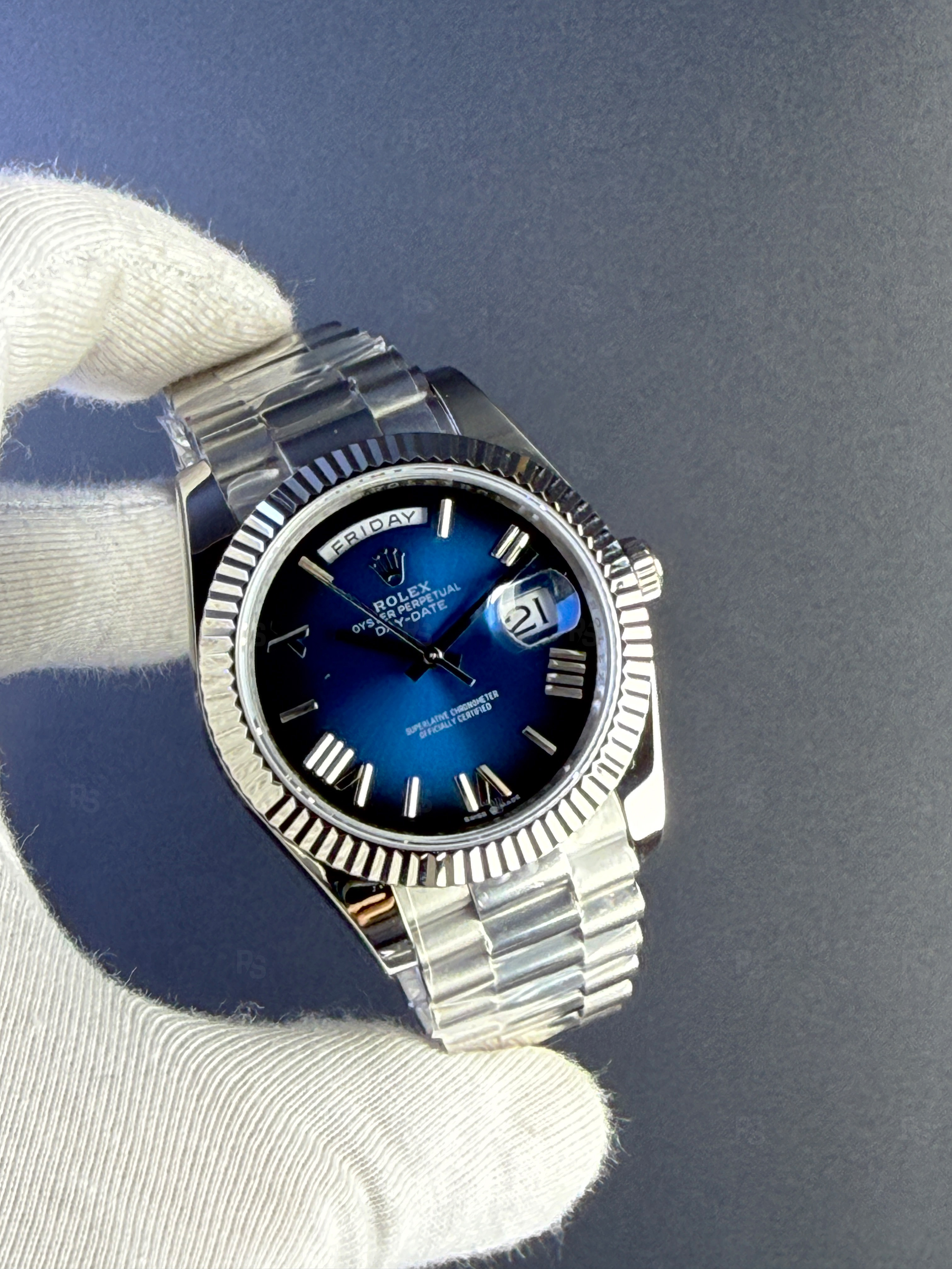 Rolex-Day-Date-40mm-Mavi-Ombre-Kadran-Presidential-Kordon -replikasaat-replika-saat-radikalsaat (3)