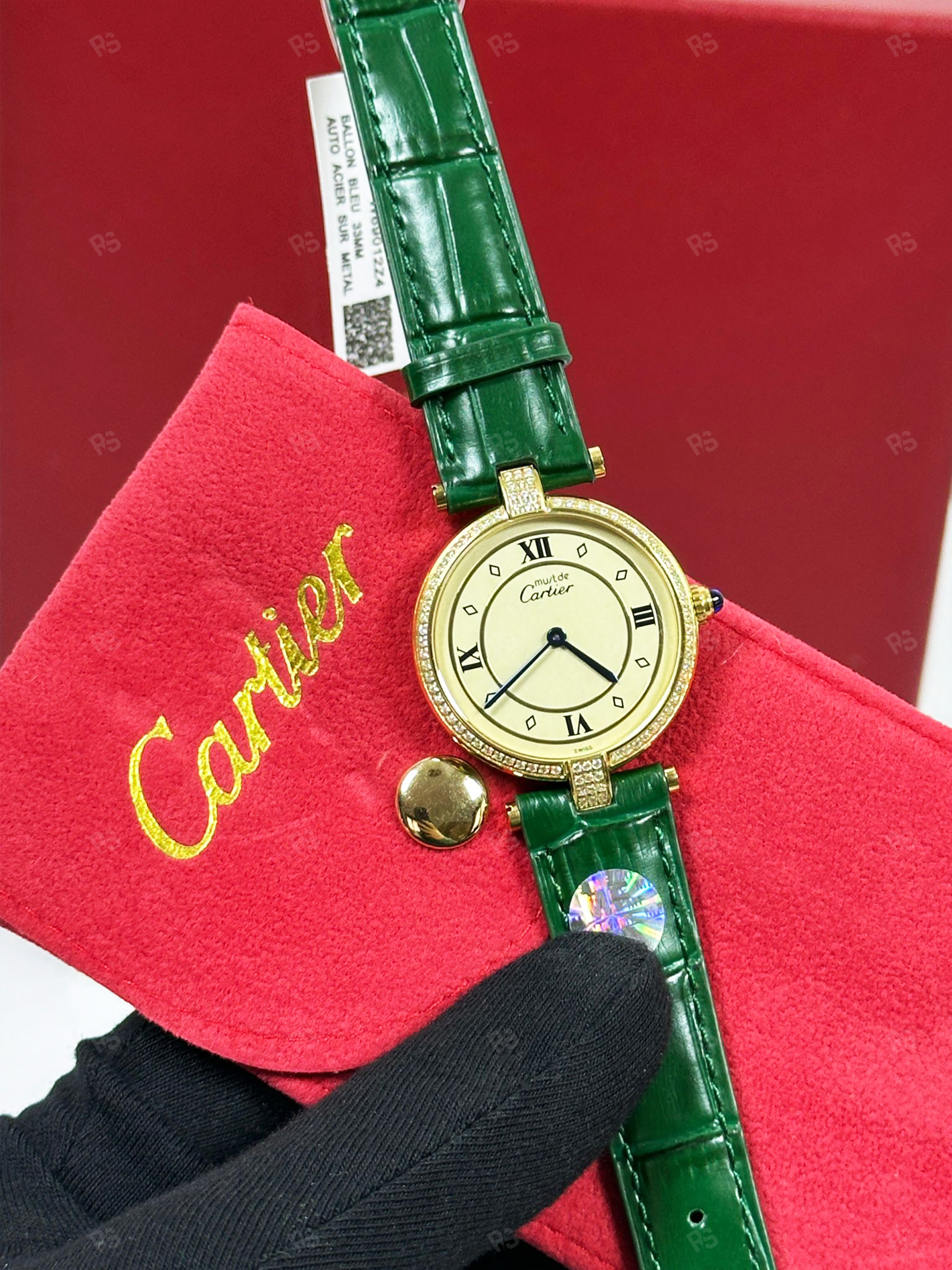 Cartier-Must-Vendôme-Sarı-Kadran-Kadın-Saati-replikasaat-radikalsaat-replika-saat