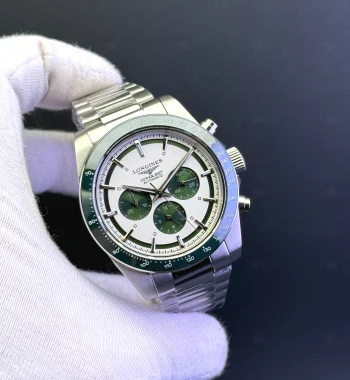 Longines Conquest Chronograph Beyaz Kadran Otomatik Erkek Saati