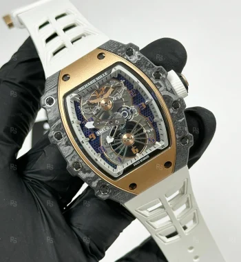 Richard Mille RM21-01 Erkek Saati 45mm Karbon Kasa Gold