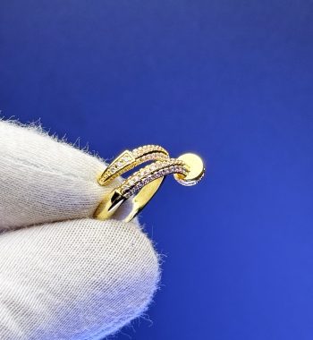 Cartier Juste Un Clou Çivi Yüzük Taşlı Gold Silver Kadın