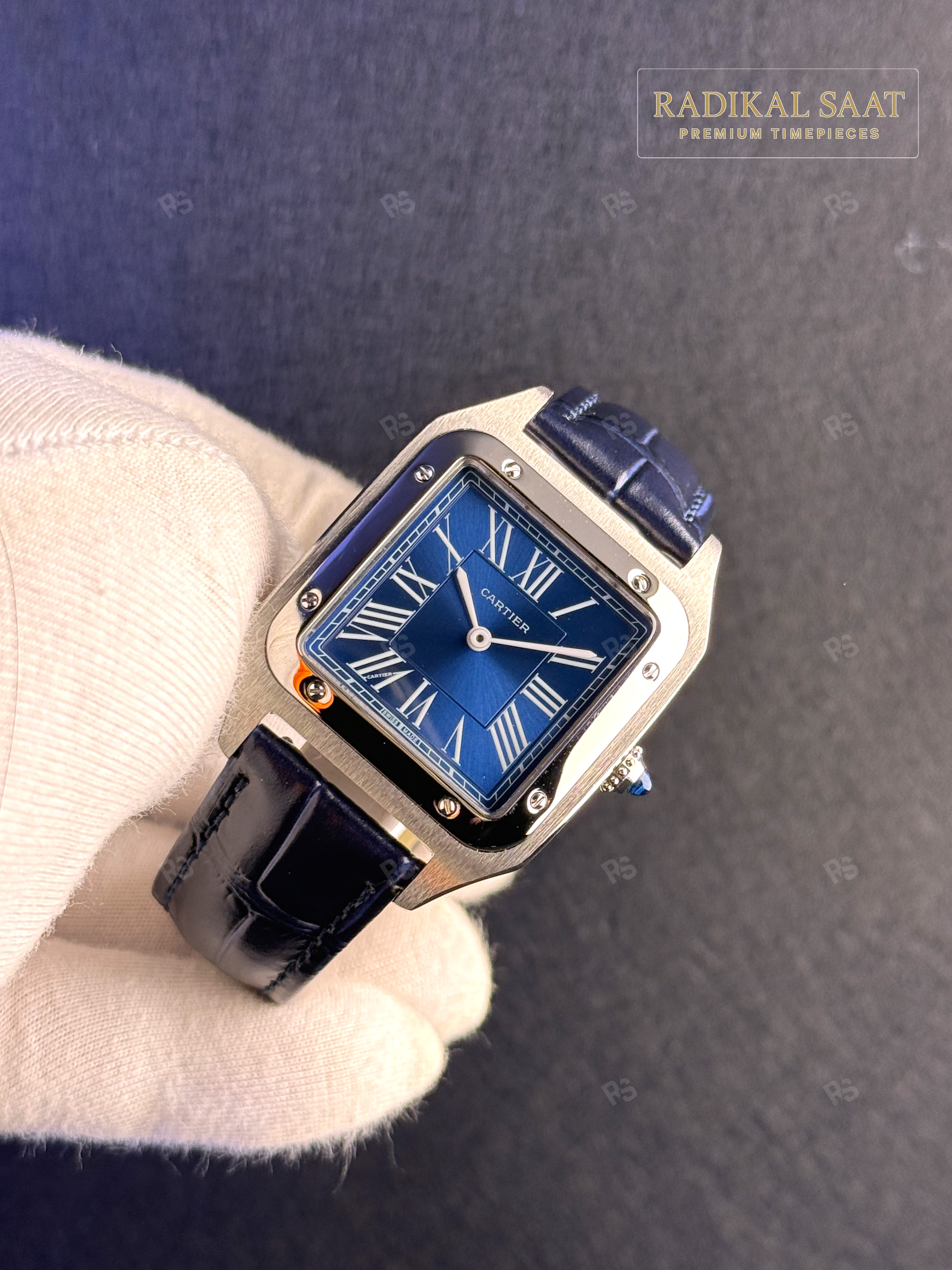 Cartier-Santos-Çelik-Kasa-Mavi-Kadran-Deri-Kordon-Otomatik-Erkek-Saati-replikasaat-replika-saat (2)