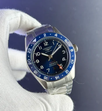 Longines Zulu Time Mavi Kadran Mavi Seramik Bezel Çelik Bilezik Otomatik Erkek Saati
