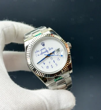 Rolex Datejust Oyster Kordon Who Cares I'm Already Late Automatic