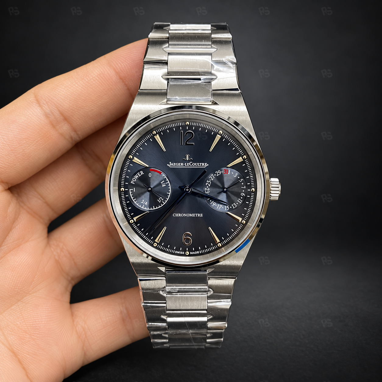 Jaeger-LeCoultre-Master-Control-Q4168120-Mavi-Kadran-Entegre-Bileklik-Cal-738-39-mm-etasaat-eta-saat-super-clone (5)